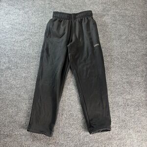 UNRL Sweatpants Youth Small Black Performance Ankle Fleece Lined Athletic Pants